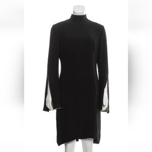 Carolina Herrera mock neck silk dress